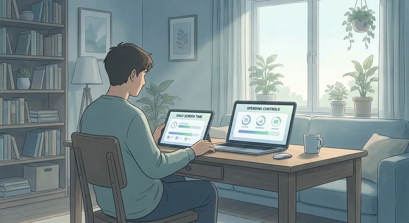 Player managing time and spending limits during online bingo play