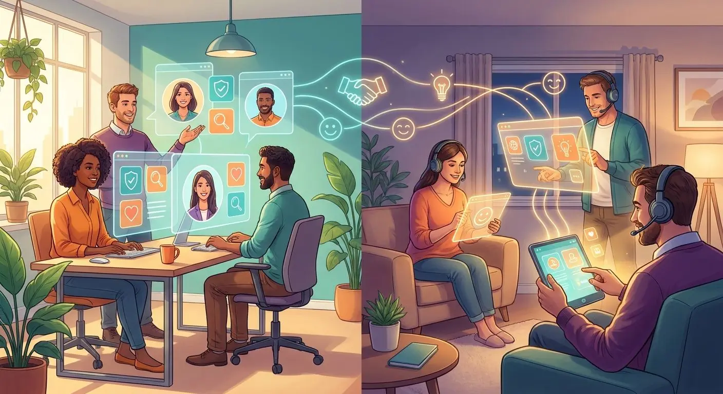 Illustration showing trust, transparency and enjoyment in a digital gaming brand